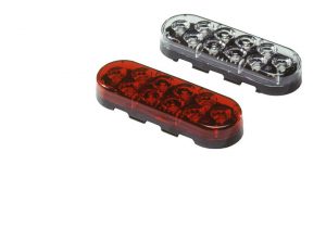 6 inch Oval LED stop, tail, turn light grommet